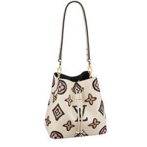 Louis Vuitton Wild At Heart Neonoe MM Cream Monogram Logo Shoulder Crossbody Bag